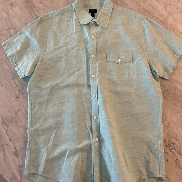 J Crew Short Sleeve Button Down - Picture 1 of 3